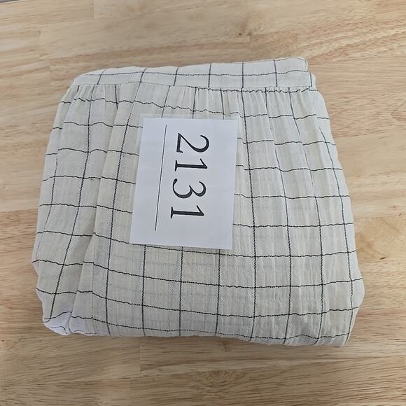 Evereve Mae Windowpane Plaid Ruffle Sleeve Maxi Dress Womens Size Small Smocked - Picture 9 of 9